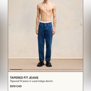 Ami Alexandre Mattiussi Tapered Fit Jeans